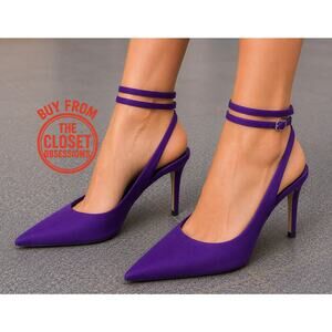 RARE!!! ZARA Strappy Satin Pointed Heels NWT 💜